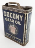 Early SOCONY Standard Oil Medium Motor Oil One Gallon Slim Can
