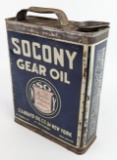 Early SOCONY Standard Oil New York Gear Oil One Gallon Slim Can