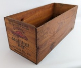 Early Gargoyle Mobiloil BB Oil One Gallon Cans Wooden Shipping Crate