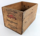 Early Gargoyle Mobilgrease No.1 Wooden Shipping Crate For Six 10lb Cans