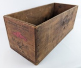 Early Gargoyle Mobiloil ÒAÓ Wooden Shipping Crate For Ten 1 Gallon Oil Cans