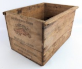 Early Gargoyle Mobilgrease No.1 Wooden Shipping Crate For Six 10lb Cans