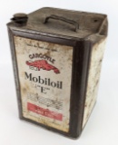 Early Gargoyle Mobiloil ÒEÓ For Ford Cars 5 Gallon Oil Can