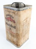 Early Mobiloil Gargoyle ÒAÓ 1 Gallon Oil Can w/ Lid