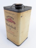 Early Mobiloil ÒEÓ Gargoyle 1 Gallon Can w/ Cap