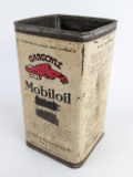 Early German / Indonesian Mobiloil Gargoyle 1 Gallon Oil Can