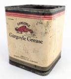 Early 5lb SOCONY-VACUUM Gargoyle Grease BRB-2 Can w/ Lid