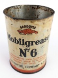 Early German Gargoyle Mobilgrease No.6 Grease Can