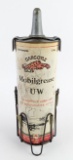 Early Gargoyle Mobilgrease UW 2lb Underwater Gears Grease Can w/ Speed Boat Graphics