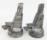 (2) Early Gargoyle Mobiloil Fillpruf Oil Bottle Spouts AF & BB