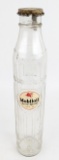 Early Mobiloil Arctic Special SAE 30 Quart Glass Oil Bottle w/ Cap