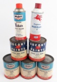 (7) Vintage SOCONY Mobil Paint Cans