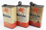 (3) Vintage Gargoyle Mobilube GX90 Outboard Gear Oil 2lb Cans