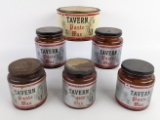 Vintage Mobil Tavern Paste Wax 1lb Glass Jars & 3lb Can