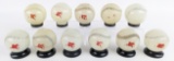 (11) Vintage Mobil Gas Station Glass Baseball Promotional Banks