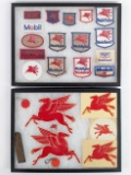 Lot Of Vintage Mobil Service Station Patches / Decals & More