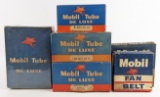 Lot Of Vintage Mobil De Luxe Tire Tube & Fan Belt Boxes