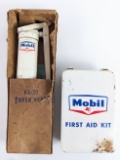 Lot Of Vintage Mobil Service Station Items