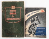 2) Vintage Vacuum Oil Company Mobil Motorcyclists Handbooks