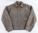 Vintage Mobil Service Station Attendants Unitog Jacket Size 42