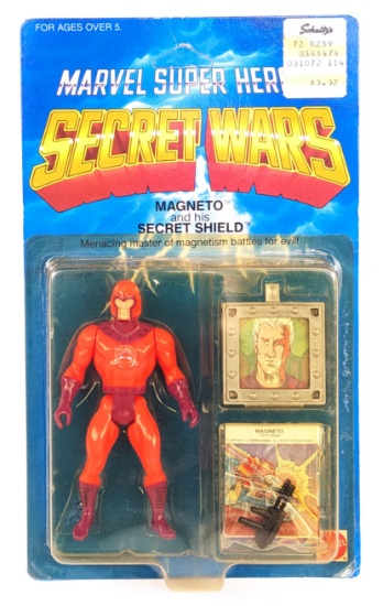 Vintage Mattel Marvel Super Heroes Secret Wars Magneto & His Secret Shield NIP