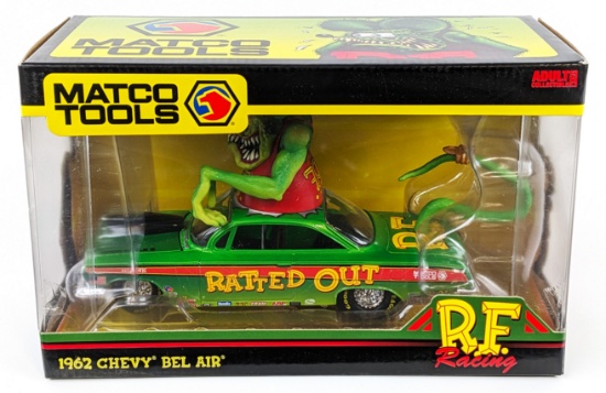 1/25 Ertl Matco Tools Ed Roth Rat Fink 1962 Chevy Bel Air Die-Cast Car