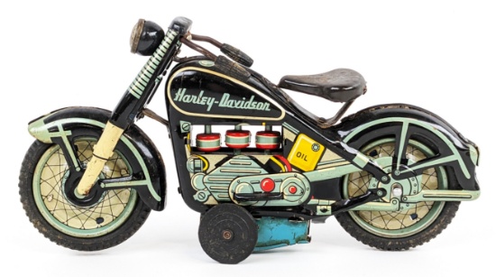 Japan Tin Friction Harley-Davidson Motorcycle