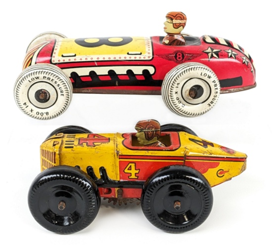 Lupor & Marx Tin Litho Race Cars