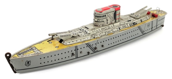 Marx Tin Windup USS Washington Warship