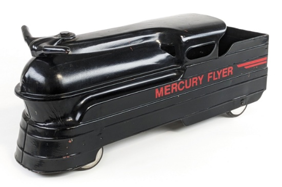 Restored Steelcraft Mercury Flyer Ride On Train Engine