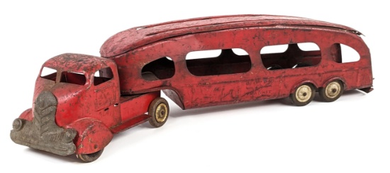 Original Marx Motor Transit Cabover Car Hauler Truck