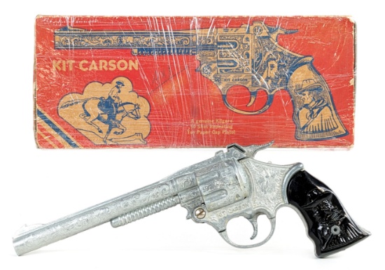 Kilgore Kit Carson Cap Gun Pistol w/ Box