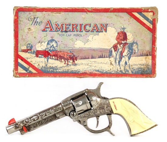 Kilgore American Cap Gun Pistol w/ Box