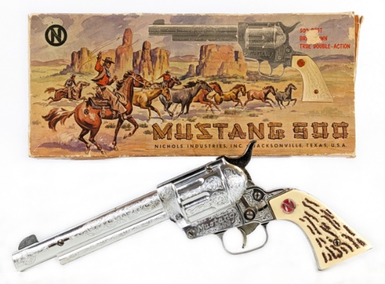Nichols Mustang 500 Cap Gun Pistol w/ Box