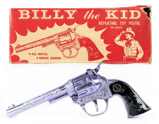 Stevens Billy The Kid 50 Shot Cap Gun Pistol w/ Box