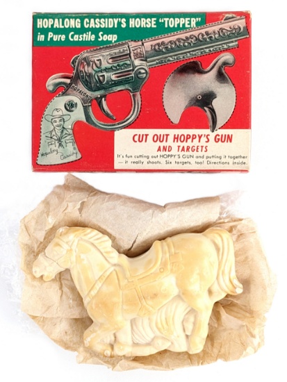 Daggett & Ramsdell Hopalong Cassidy's Horse Topper Soap w/ Box