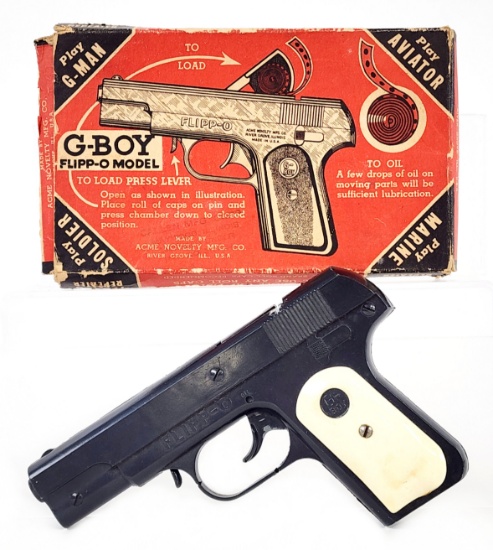 Acme G-Boy Flipp-O Model Cap Gun Pistol w/ Box