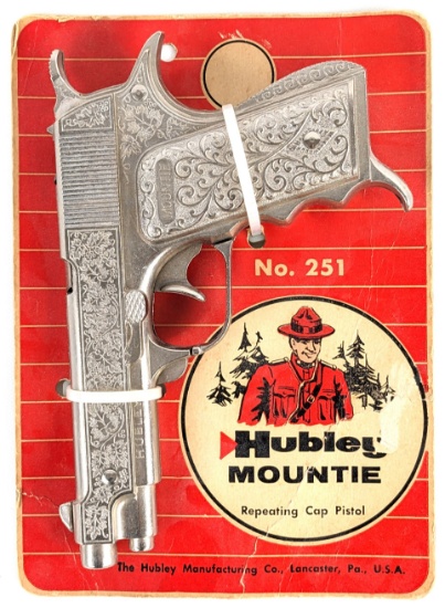 Hubley Mountie Cap Gun Pistol w/ Package