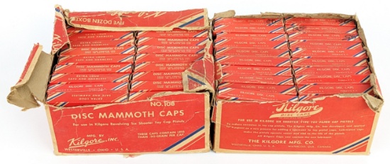 (80) Boxes of Kilgore Disc Mammoth Caps