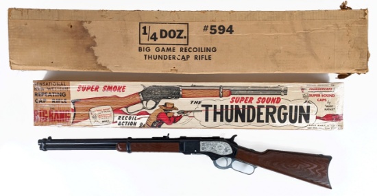 Marx Thundergun Cap Rifle w/ Box & Shipping Box