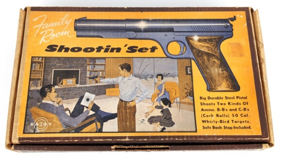Daisy Family Room Shootin' Set Gun New In Box
