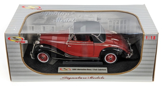 1/18 Scale Signature Models 1950 Mercedes-Benz 170S Cabriolet