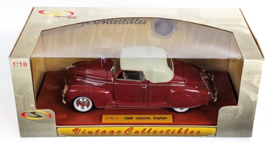 1/18 Scale Signature Models 1939 Lincoln Zephyr