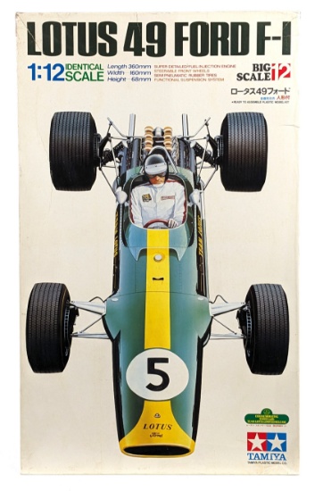 1/12 Scale Tamiya Lotus 49 Ford F-1 Big Scale Model Kit