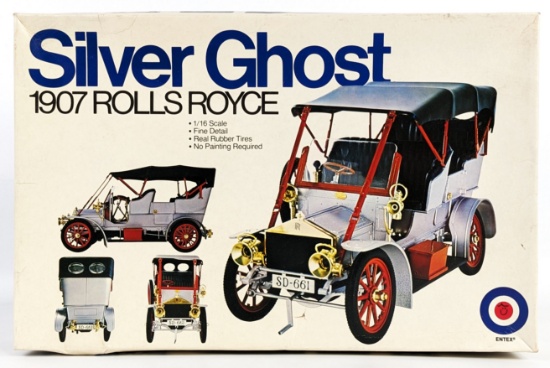 1/16 Scale Entex Silver Ghost 1907 Rolls Royce Model Kit
