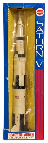 1990 Cox Saturn V Ready To Launch Solid Fuel Model Rocket - NIB