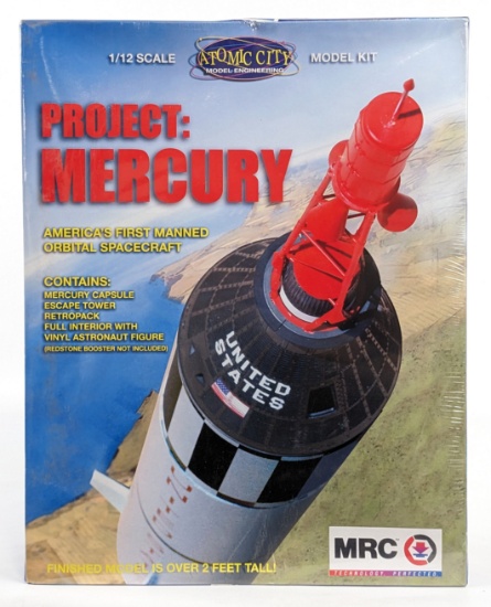 1/12 Scale MRC Project Mercury Space Capsule Model Kit - Sealed