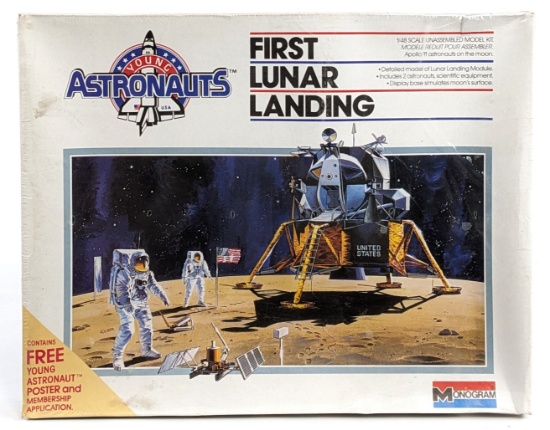 1/48 Scale Monogram First Lunar Landing Model Kit - Sealed