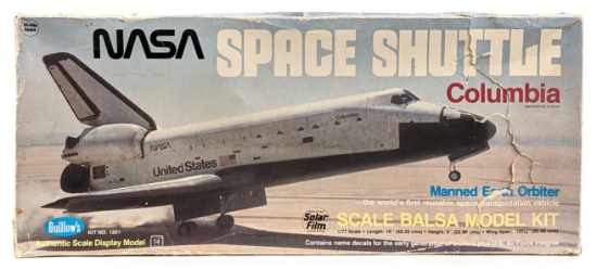 1/77 Guillow's NASA Space Shuttle Columbia Model Kit