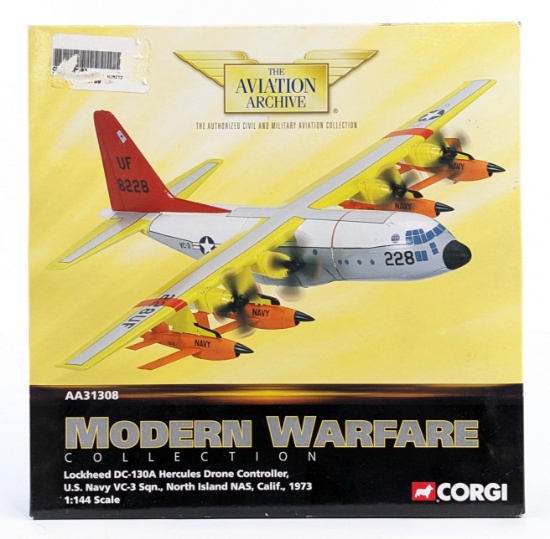 1/144 Scale Corgi Lockheed DC-130A Hercules Drone Controller Die-Cast Replica